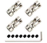 QWORK® - Acoplamiento de eje de unión de 6 mm a 6 mm, eje de dirección universal