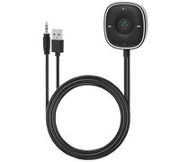 QWORK® Adaptador Aux Bluetooth 5.4 para automóviles, Receptor Bluetooth con Conector de 3.5mm, para estéreos de automóvil