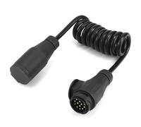 QWORK® Adaptador Remolque de 13 a 13 Pines- con Cable de Extensión 2 Metros - para Remolque, Caravana, Autocaravana