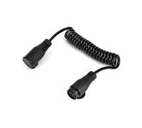 QWORK® Adaptador Remolque de 13 a 13 Pines- con Cable de Extensión 3 Metros - para Remolque, Caravana, Autocaravana