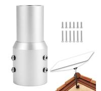 QWORK® Adaptador Tubo, Adaptador de Soporte para Antena Parabólica, Adaptador Tubo Aluminio, Compatible con Starlink V2