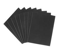 QWORK® Aislantes de Fieltro autoadhesivos para Recortar - 8 Piezas de 16x20cm, 4mm de Grosor, Ideales para sillas y Suelos delicados (Negro)
