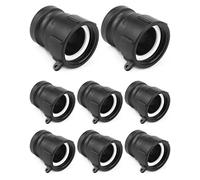 QWORK Ajuste de leva y ranura, adaptador macho de 2 pulgadas x 2 pulgadas, 8 piezas