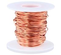 QWORK® Alambre de Cobre para Electrocultura y Jardinería, 20 m, 99,9% Puro, Calibre 16, para Cultivo de Plantas y Hortalizas