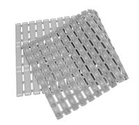 QWORK® Alfombra de baño Antideslizante 90x40cm - Alfombra de Ducha con 216 ventosas y Orificios de Drenaje - Resistente al Moho