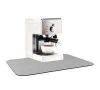 QWORK® Alfombrilla Escurreplatos 30x40cm, Estera Antideslizante para Escurridor para Encimera de Barra de Café, Gris