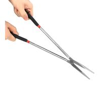 QWORK® Alicates de punta fina extra largos 400 mm, acero de, mangos antideslizantes, multifuncionales