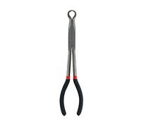 QWORK® Alicates de punta larga para chispas, herramienta para quitar bujías, Alicates De Punta Curva, Con punta de anillo, 280 mm