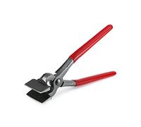 QWORK Alicates planos de prensa de cuero, alicates de ajuste de borde de cuero, herramientas de manualidades de cuero para cinturón de bolsa