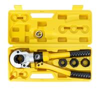 QWORK® Alicates Prensadores Tuberías, 100 kN Prensadora Tubo TH16, TH20, TH26, TH32, solo para Tubos de Aluminio-plástico y Tubos de PEX