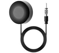 QWORK® Antena de Radio Auto, Antena de Parabrisas FM Universal con Conector DIN y Cable de 3 Metros