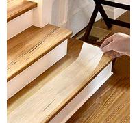 QWORK® Antideslizante Cinta , transparente, 10cm x 5m, tiras antideslizantes para niños, ancianos y mascotas, peldaños adhesivos/para piso, interior, exterior