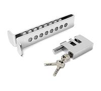 QWORK Antirrobo del Embrague y Pedal, Bloqueo del Freno del Coche de Acero Inoxidable, Herramienta de Protección del Vehículo