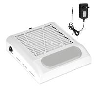 QWORK® Aspirador Polvo de Uñas de 80 W con filtro, ideal para uso personal, estudios de uñas, salones de belleza, diseño de uñas y manicura