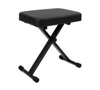 QWORK® Banqueta Piano Altura Ajustable 40-50 cm con Acolchado de 6 cm, Banqueta Plegable para Piano/Teclado/Guitarra
