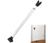 QWORK® Barra Seguridad para Puertas, 73-115cm Barra de Seguridad Puerta ajustable, Barra Protección Telescópica Antirrobo, para Casas de Alquiler, Hoteles, Dormitorios