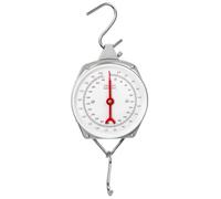 QWORK® Báscula colgante, báscula para maletas con gancho, gris, 200 kg