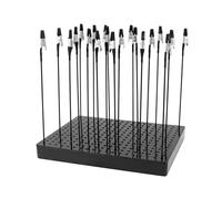 QWORK® base de soporte de pintura, con pinzas de cocodrilo de 20 piezas para hacer modelos, 20 * 15 cm