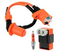 QWORK® Bobina de Encendido, Sistema de Encendido de Bujía para GY6 50CC 125CC 150CC ATV Scooter motocicleta Motor Dirt Bike