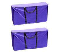 QWORK Bolsa de almacenamiento para balas de heno, bolsa de heno 420D, bolsa de heno para caballos y ganado, bolsa de mano plegable impermeable con cremallera