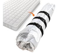 QWORK® Bolsa de Colchón al Vacío 200x240 cm para Colchón de 140x200 cm y 160x200 cm - Bolsa de Vacío con 3 Correas, Ahorro de Espacio de hasta el 80%