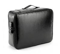 QWORK® Bolsa para Documentos ignífuga, Organizador de Documentos Importantes, Caja para Documentos con Cerradura, Resistente al Agua, para Documentos valiosos, Negro