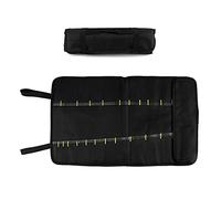 QWORK® Bolsas Cuchillo de Chef, 22 Compartimentos Bolsa de Rollo de Paño de Oxford con Asa, Ideal para Camping al Aire Libre
