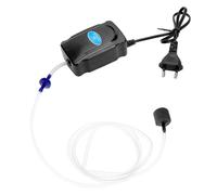 QWORK® Bomba de Aire para Acuario 3W, Bomba de oxígeno para Acuario de 2L/min, Que Incluye Manguera de Silicona de 120cm, Piedra de Aire y válvula de retención