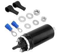 QWORK® Bomba de combustible eléctrica de 12 V, bomba de combustible externa en línea negra, bomba de combustible de inyección de alta presión, compatible con 0580464070