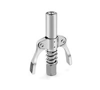 QWORK® Boquilla de Pistola de Grasa 1/8 "NPT 10000 PSI acoplador G Doble Mango, Adecuada para engrasadores estándar M6/M8/M10/M12/M14