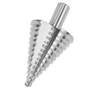 QWORK® Broca Escalonada Ø 5-35mm, Material HSS 4241, Eje Triangular 9,5 mm, para Hierro, Aluminio, Plásticos y Metales