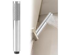 QWORK® Cabezal de ducha de mano universal de alta presión, 304 acero inoxidable, acabado cromado