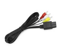 QWORK® Cable de vídeo, cable AV RCA de audio y vídeo estéreo, compatible con N64, SNES, GC