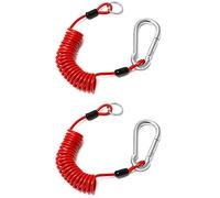 QWORK® Cable para Remolque, Cable de Seguridad de Freno, para Emergencia de RV, 1.8m x 5mm, 2 Piezas
