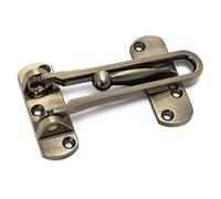 QWORK Cadena Para Puerta con Cerrojo Cerradura de Seguridad, Perno de cerradura de puerta antirrobo de aleación de zinc, para Apartamento, Hotel, Dormitorio, 1 Pcs