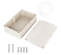 QWORK® Caja de derivación, para exterior iluminación cable de conexión eléctrica, IP66, plástico ABS,gris, 230 * 150 * 85mm