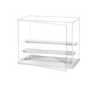 QWORK® Caja de exhibición de acrílico, Caja de acrílico Transparente, Vitrina para Figuras, para protección y Almacenamiento de coleccionables y Figuras, 32x18x25cm