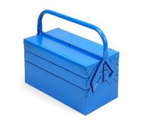 QWORK® Caja de herramientas, caja de herramientas de metal, 400 * 200 * 200mm