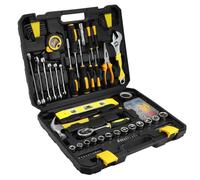 QWORK® Caja de Herramientas Completa 140 Piezas, Juego Herramientas con Llave Hexagonal, Destornilladores, Caja de Herramientas para Construcción y Doméstico