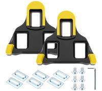 QWORK® Calas Pedal para Bicicletas, compatibles con Shimano SPD SH11 SH12 SH10 SH51, para Bicicletas de Carretera y Ciclismo en Interiores