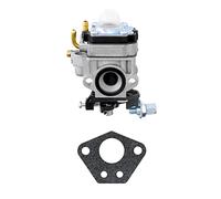QWORK® Carburador de 22 cc, 26 cc, 33 cc, 34 cc, 36 cc, 11 mm, para cortasetos, cortador de cepillo, motor de motosierra