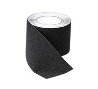 QWORK® Cinta Antideslizante Autoadhesiva - 10m x 10cm - Cinta de Seguridad Impermeable para Escaleras y Suelos Resbaladizos en Interiores y Exteriors (Negro)