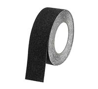 QWORK® Cinta Antideslizante Autoadhesiva - 10m x 5cm - Cinta de Seguridad Impermeable para Escaleras y Suelos Resbaladizos en Interiores y Exteriors (Negro)