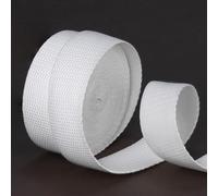 QWORK® Cinta de algodón de 5 m, 32 mm de ancho, 1,3 mm de grosor, cinta de algodón pesada y gruesa