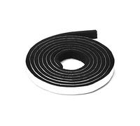 QWORK® Cinta de Fieltro Adhesivo - 13 mm Ancho 5 mm Grosor 2 m Largo - Rollos de Tiras de Fieltro Negro para Protección de Suelos y Manualidades
