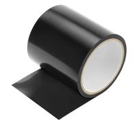 QWORK® Cinta de Reparación PVC, 10 cm x 3 m Negra Cinta Adhesiva Impermeable, para Grietas, Juntas, Transiciones