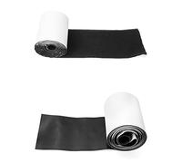 QWORK® Cinta Gancho y bucle Adhesiva - 11cm x 2M - Cinta Resistente para Mosquitera, Cojines de Sofá, Alfombras, Pedales de Guitarra, Gestión de Cables