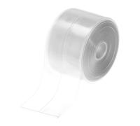 QWORK® Cinta selladora transparente para baño, 38 mm x 3,2 m, tira de calafateo adhesiva impermeable, tira de PVC antimoho para bordes de ducha y cocina