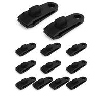 QWORK Clips de Toldo, 12 Piezas, Clips de Lona, para Carpa de Coche, Toldo Caravana, Alfombra de Carpa