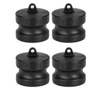 QWORK Conector de leva y ranura DP tipo polipropileno - Tapón antipolvo Camlock macho de 2 pulgadas, paquete de 4